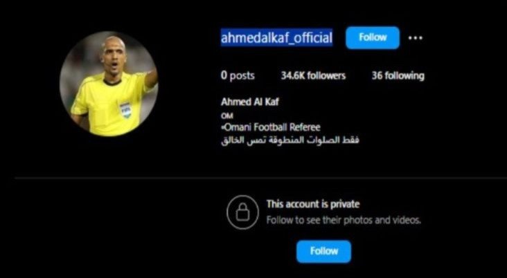 Akun Instagram Wasit Ahmed Al Kaf Diprivate Usai Pimpin Laga Kontroversial Bahrain vs Indonesia