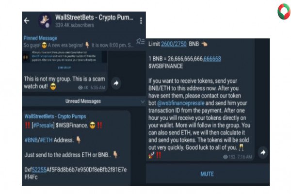 Anggota WallStreetBets Menjadi Target Penipuan Cryptocurrency di Telegram