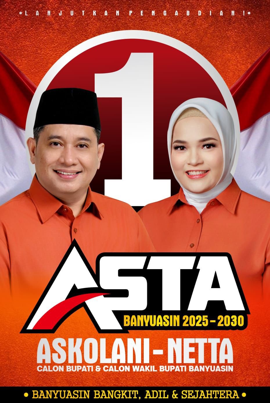 Banyuasin Bangkit, Adil Dan Sejahtera Bersama ASTA No 1