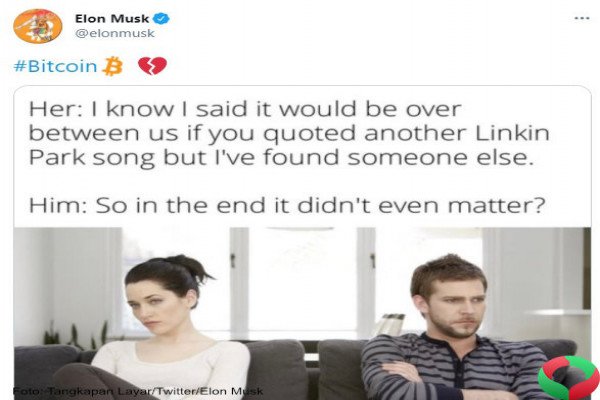 Bitcoin Turun Akibat Tweet Elon Musk