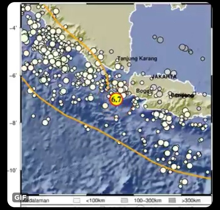 Lingkaran - Gempa Magnitudo 6,7 Guncang Banten, Tak Berpotensi Tsunami