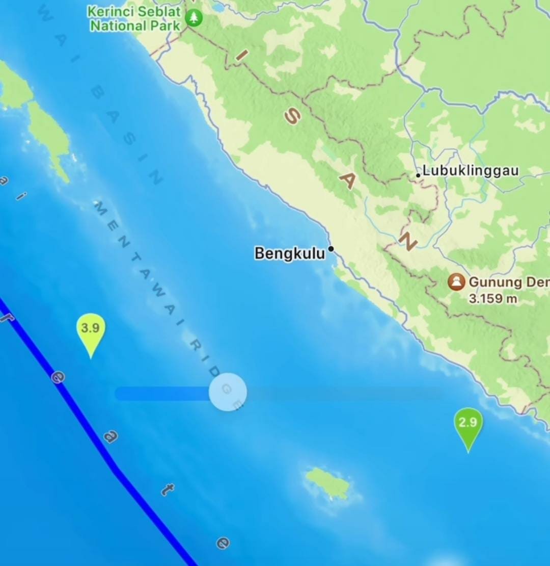 Gempa mengguncang Bengkulu Selatan kerasa sampai Lampung dan Sumsel