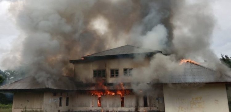 Kantor BKPSDM Boven Digoel Dibakar, Diduga Akibat Kecewa Hasil SKD CPNS