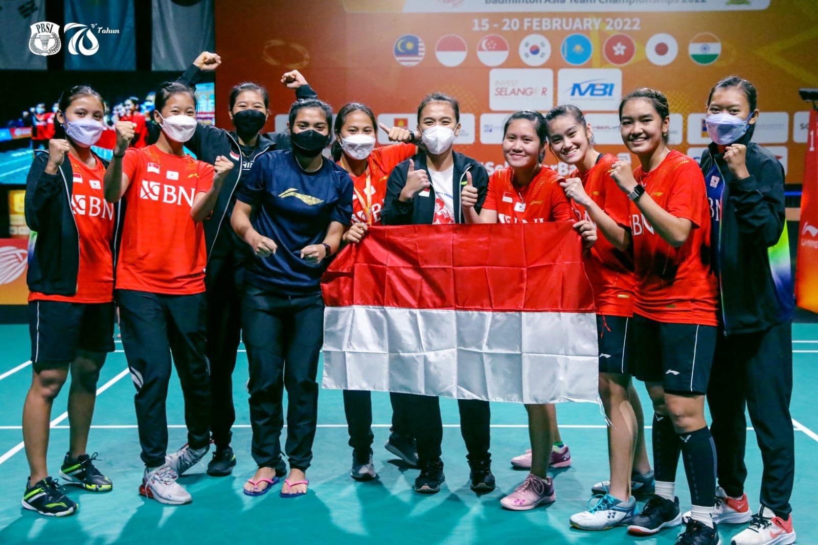 Luar Biasa Aksi Tim Bulu Tangkis Putri Indonesia Jadi Juara Badminton Asia Championship 2022