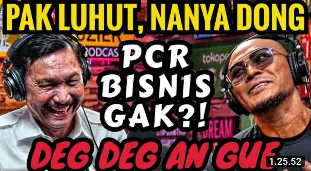 Luhut Binsar Pandjaitan Mengungkapkan Fakta Terkait Bisnis PCR di Podcast Deddy Corbuzier