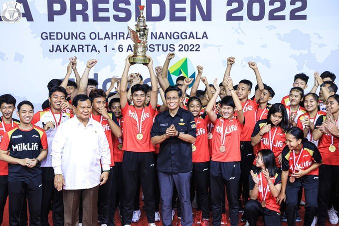 Provinsi Jawa Tengah Menjadi Juara Umum Bulutangkis Piala Presiden 2022