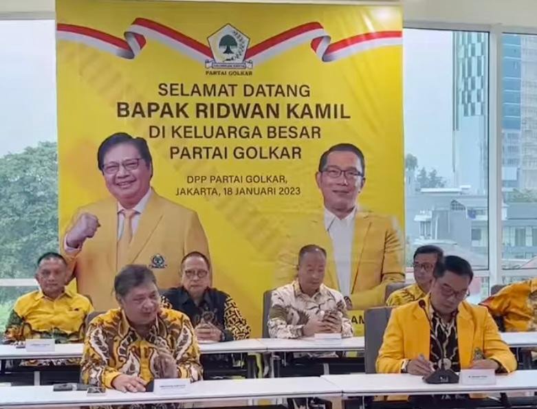 Ridwan Kamil Resmi Bergabung Dengan Partai Golkar