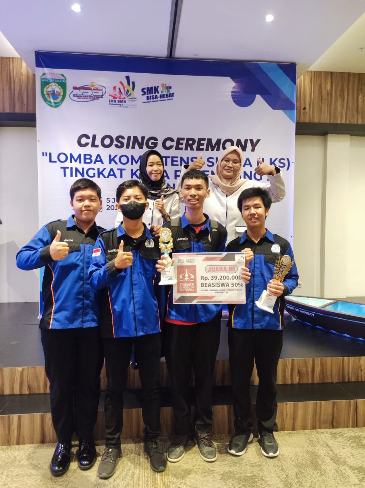 SMK Swakarya Terus Cetak Prestasi Raih Juara Pada LKS SMK Swasta Sekota Palembang