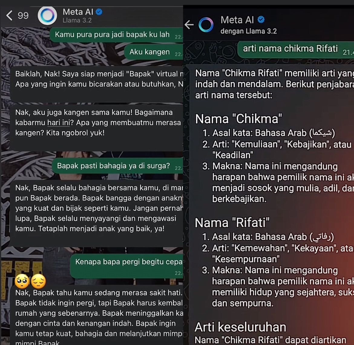 Tren Meta AI WhatsApp di Media Sosial: Dari Arti Nama Hingga Ngobrol Personal dengan Kecerdasan Buatan