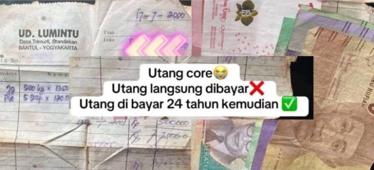 Viral! Anak Lunasi Utang Orang Tua Setelah 24 Tahun, Banjir Pujian Warganet