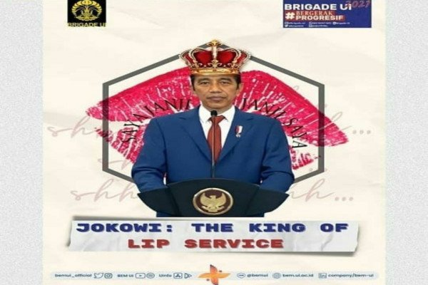 BEM UI Memberikan Gelar ‘King Of Lip Service’ Kepada Presiden Jokowi